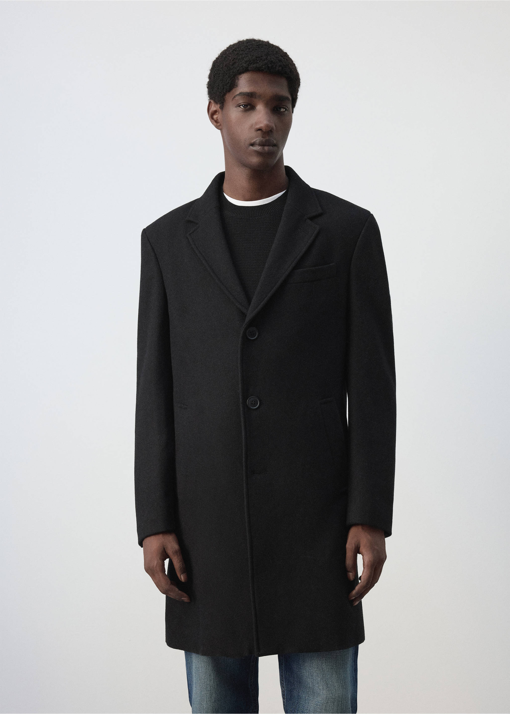 Manteau arizona - Plan moyen, Noir. Ref: 37057883-00.