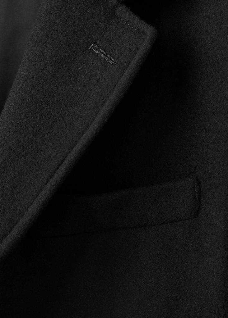 Long wool coat — Black