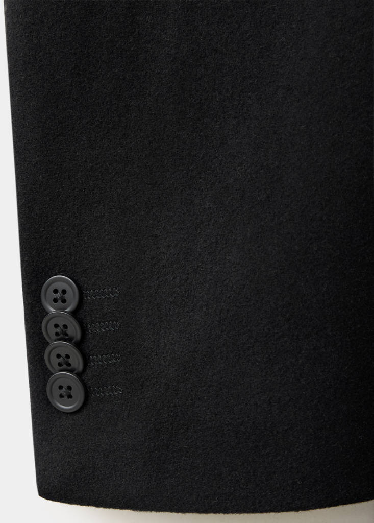 Long wool coat — Black