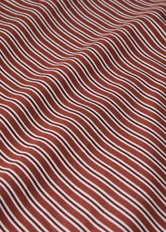 Striped duvet cover for 135 cm bed — Red 2