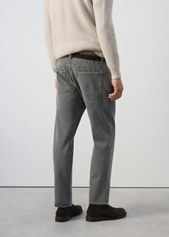 Regular-fit cropped jeans — Denim Grey 3