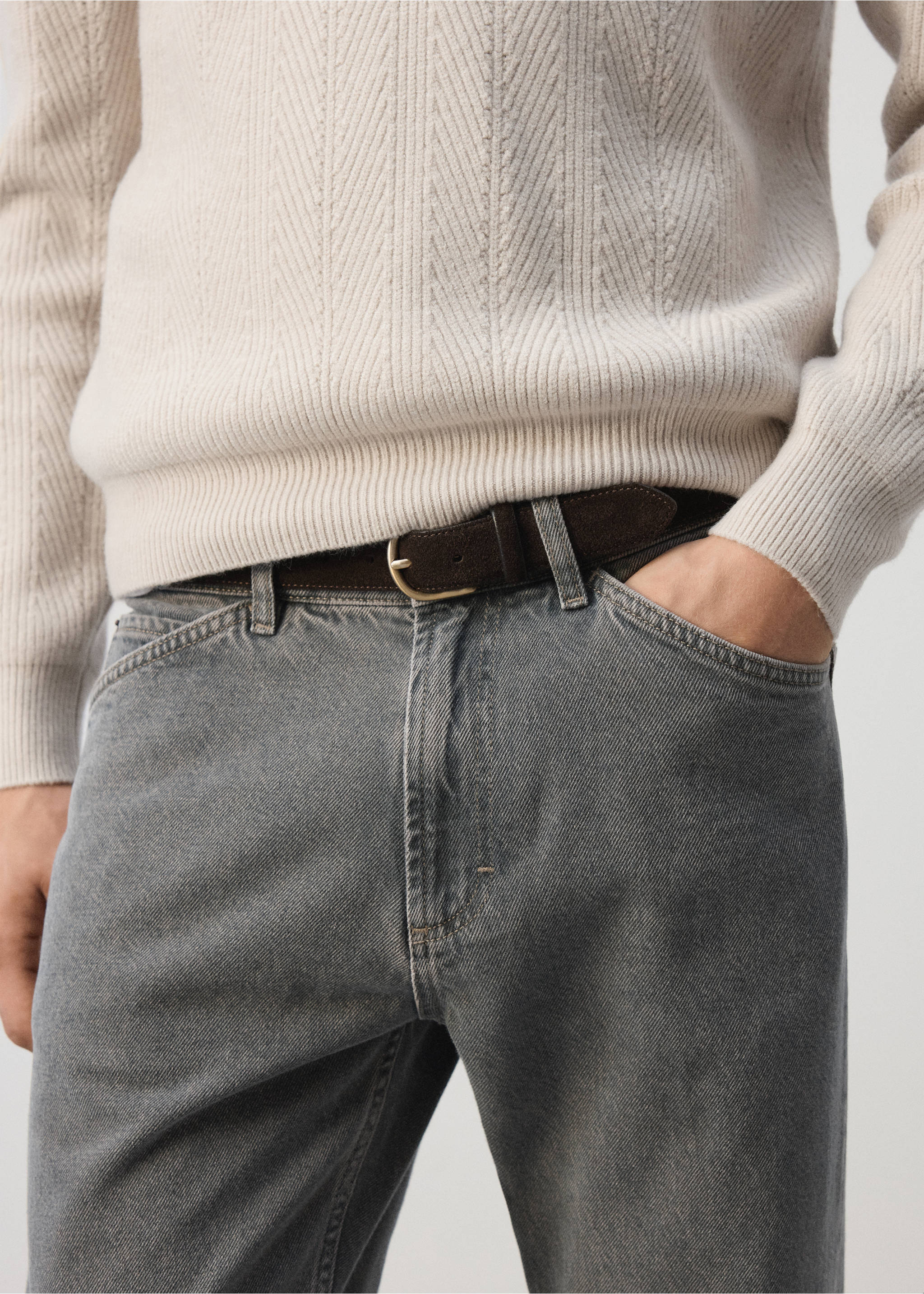 JEANS LORI - Details of the article 1, Denim Grey. Ref: 37057900-00.