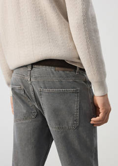 Regular-fit cropped jeans — Denim Grey 6