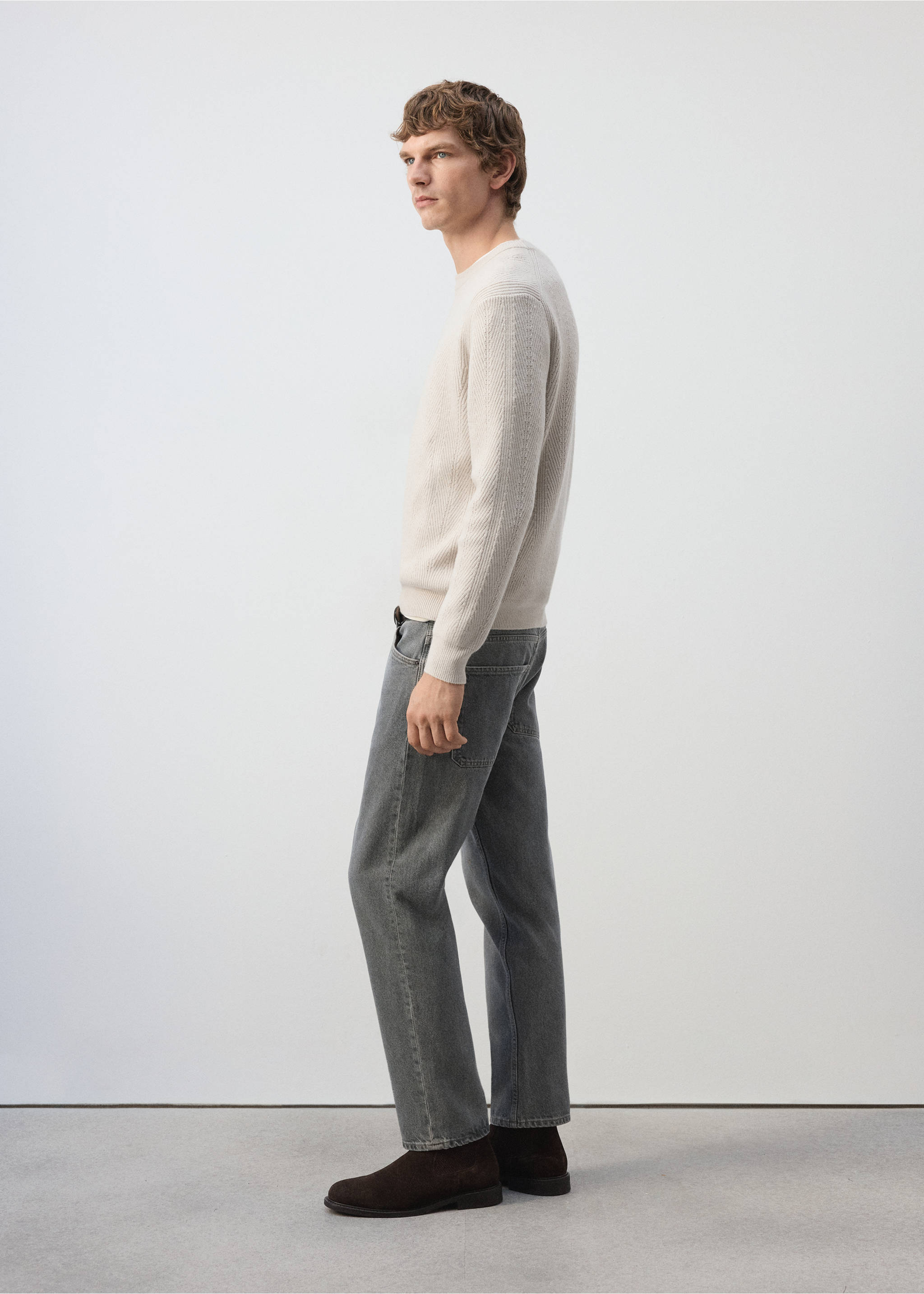 JEANS LORI - Details of the article 2, Denim Grey. Ref: 37057900-00.