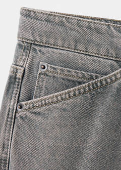 Regular-fit cropped jeans — Denim Grey 8