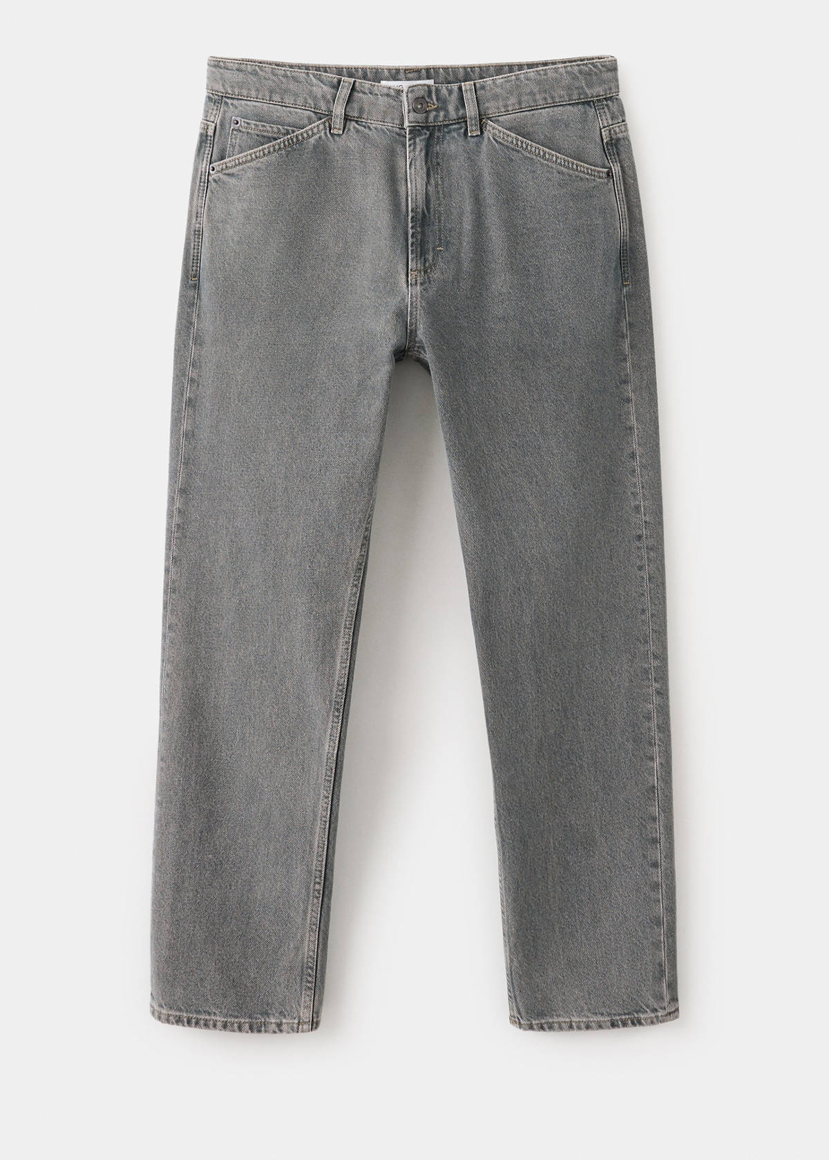 Regular-fit cropped jeans — Denim Grey