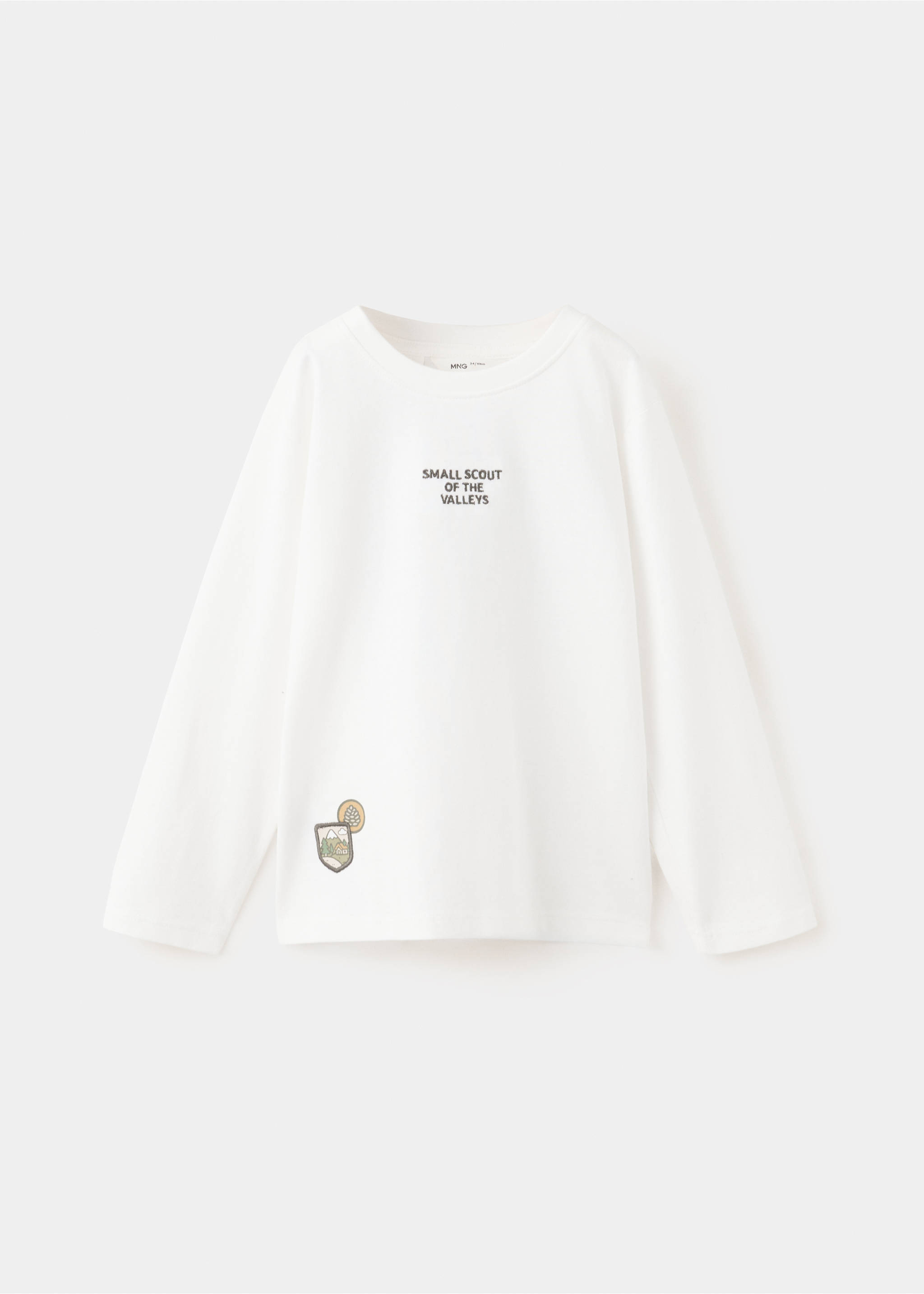 Oversized T-shirt with printed details - Article without model, Off White. Ref: 37057907-00.