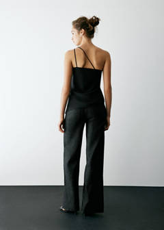 Top with lace-detail straps — Black 6