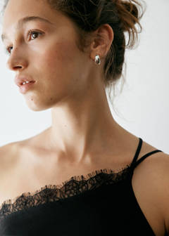 Top with lace-detail straps — Black 4