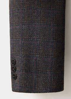 Wool blazer with a high collar — Grey 8