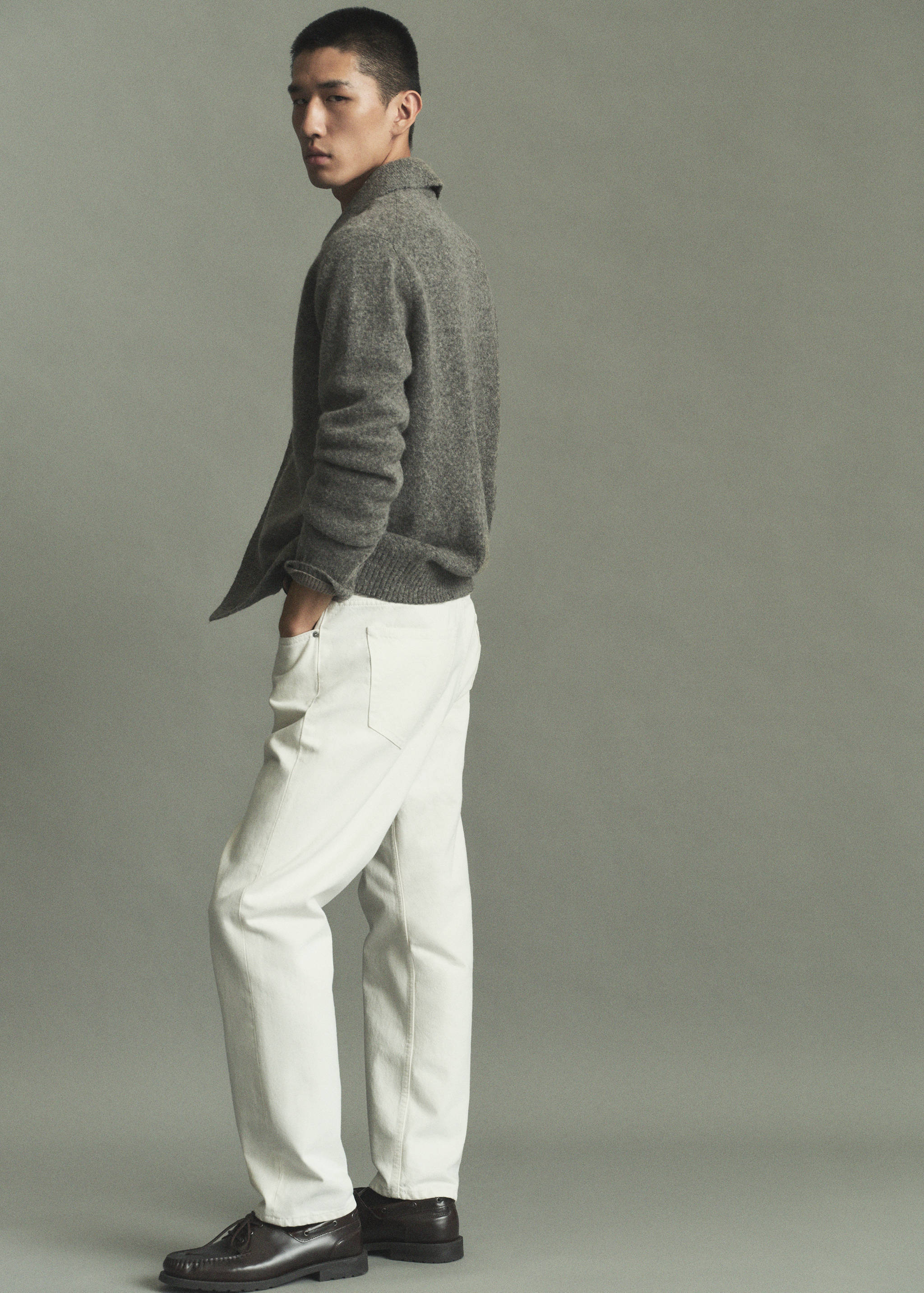 Alpaca wool-blend cardigan - Details of the article 5