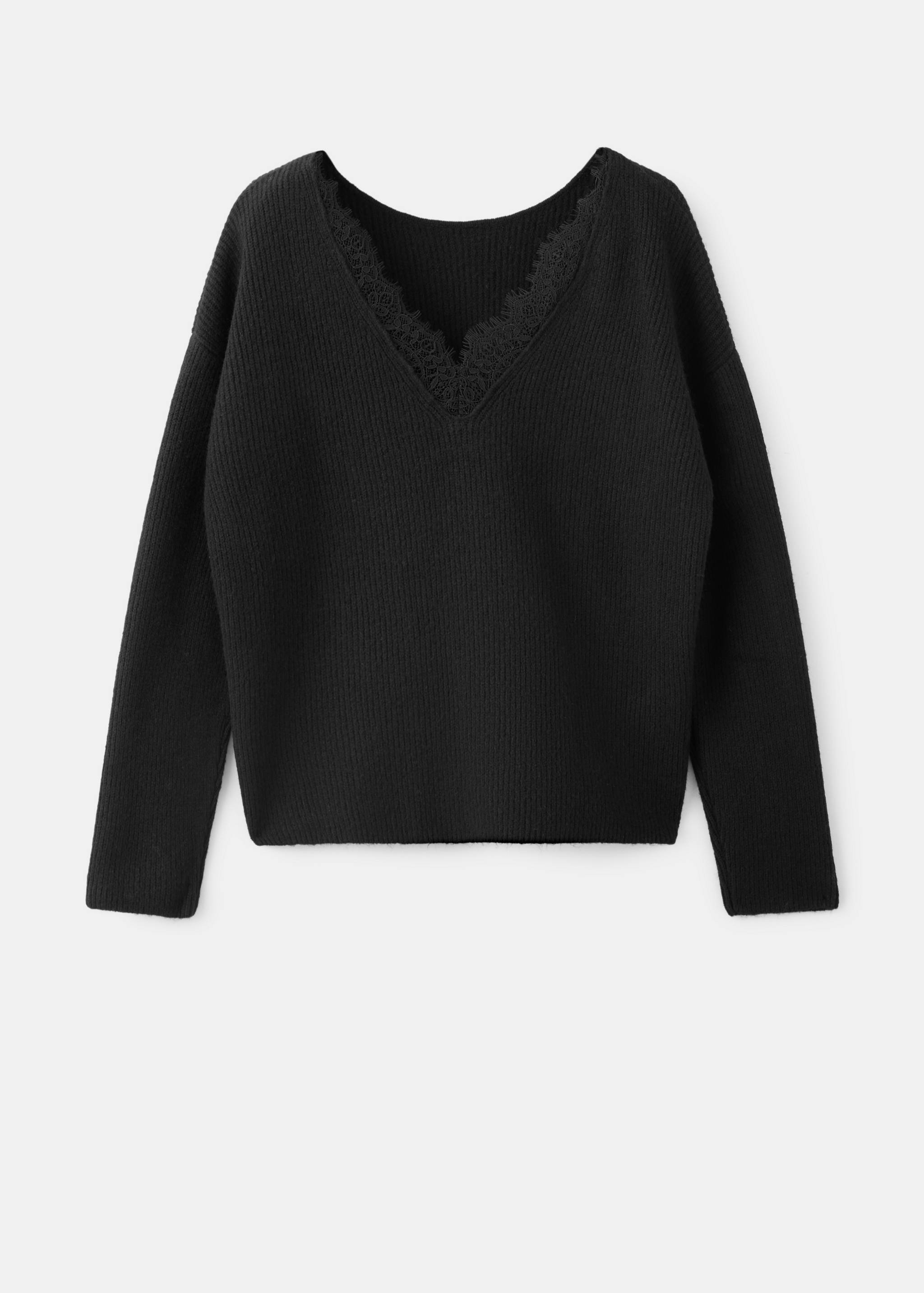 Jersey mit Spitzendetail am Rücken - Artikel ohne Model