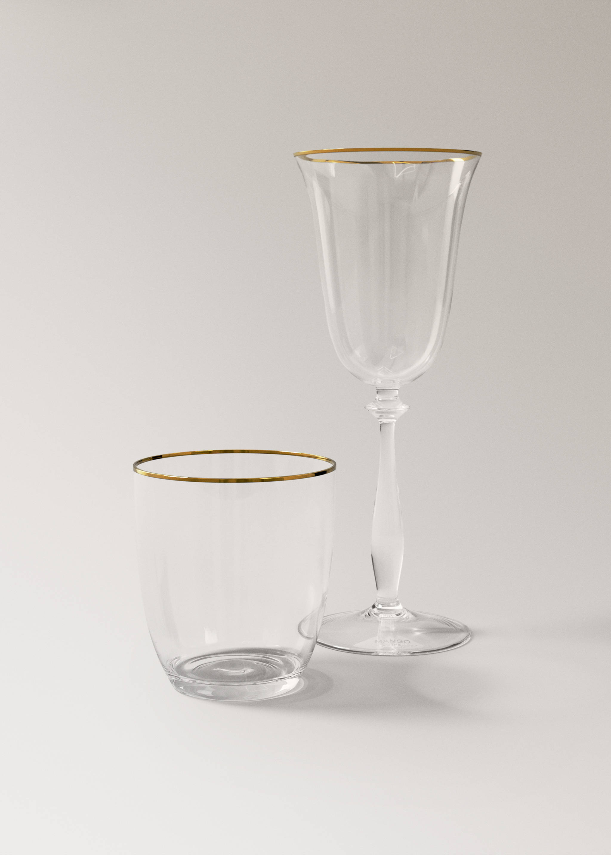Embossed glass goblet - Details of the article 3
