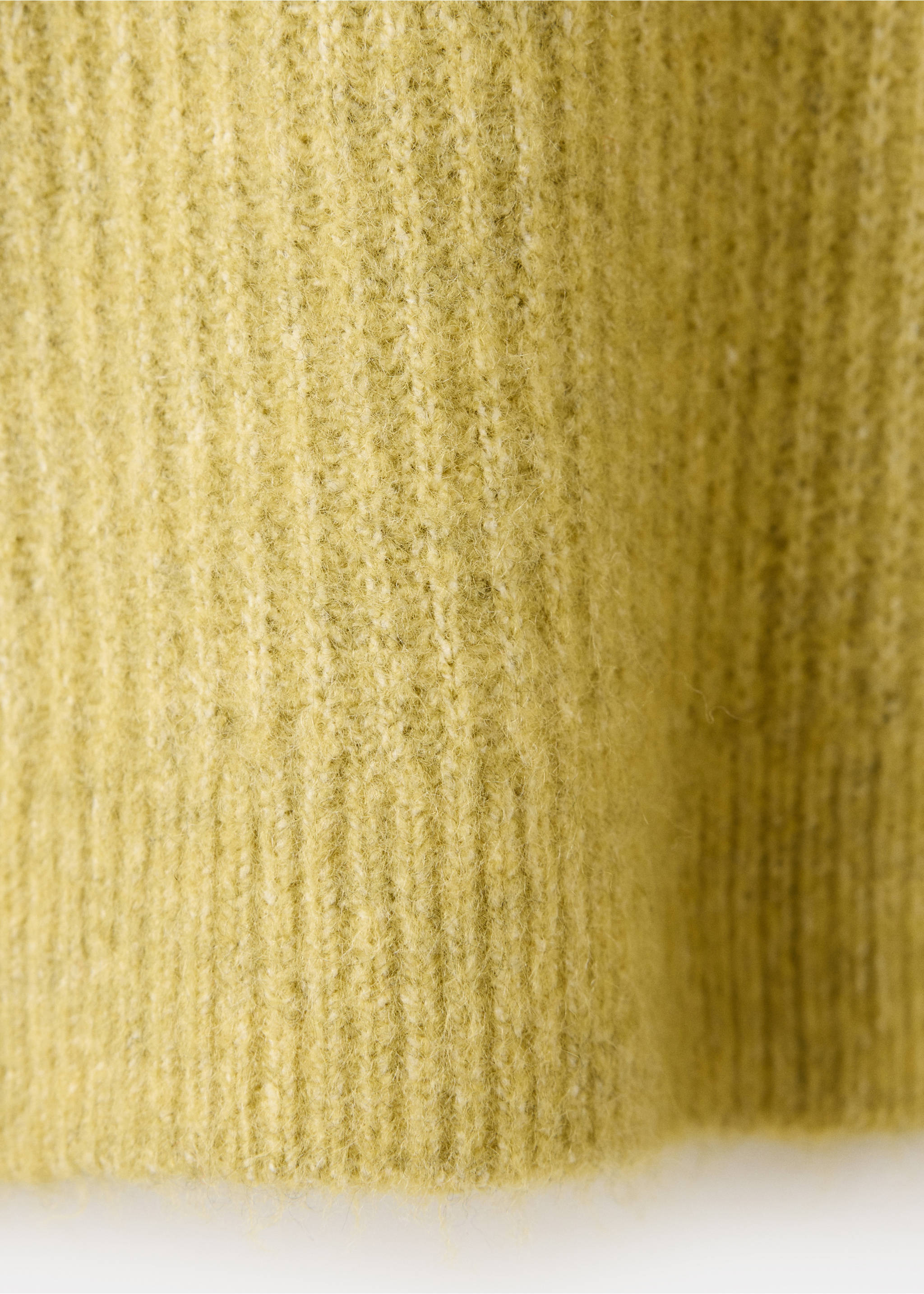 Pull-over maille côtelée boutons épaule - Détail de l'article 0, Citron vert. Ref: 37057923-00.