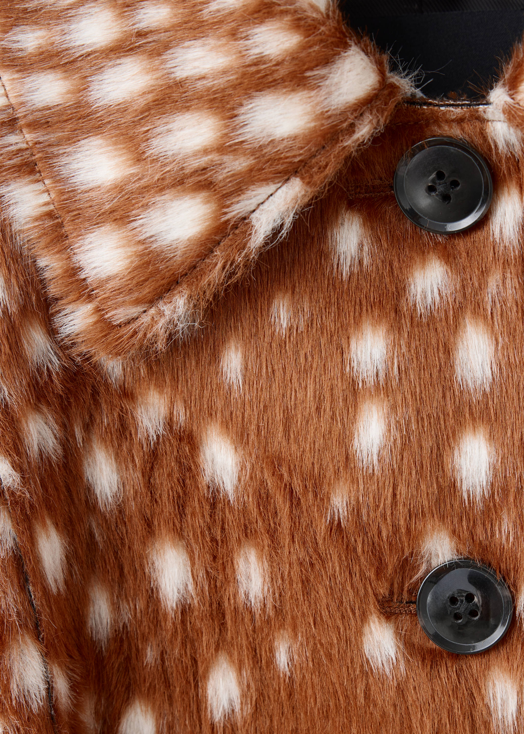 Langer Mantel mit Bambi-Felloptik - Detail des Artikels 8