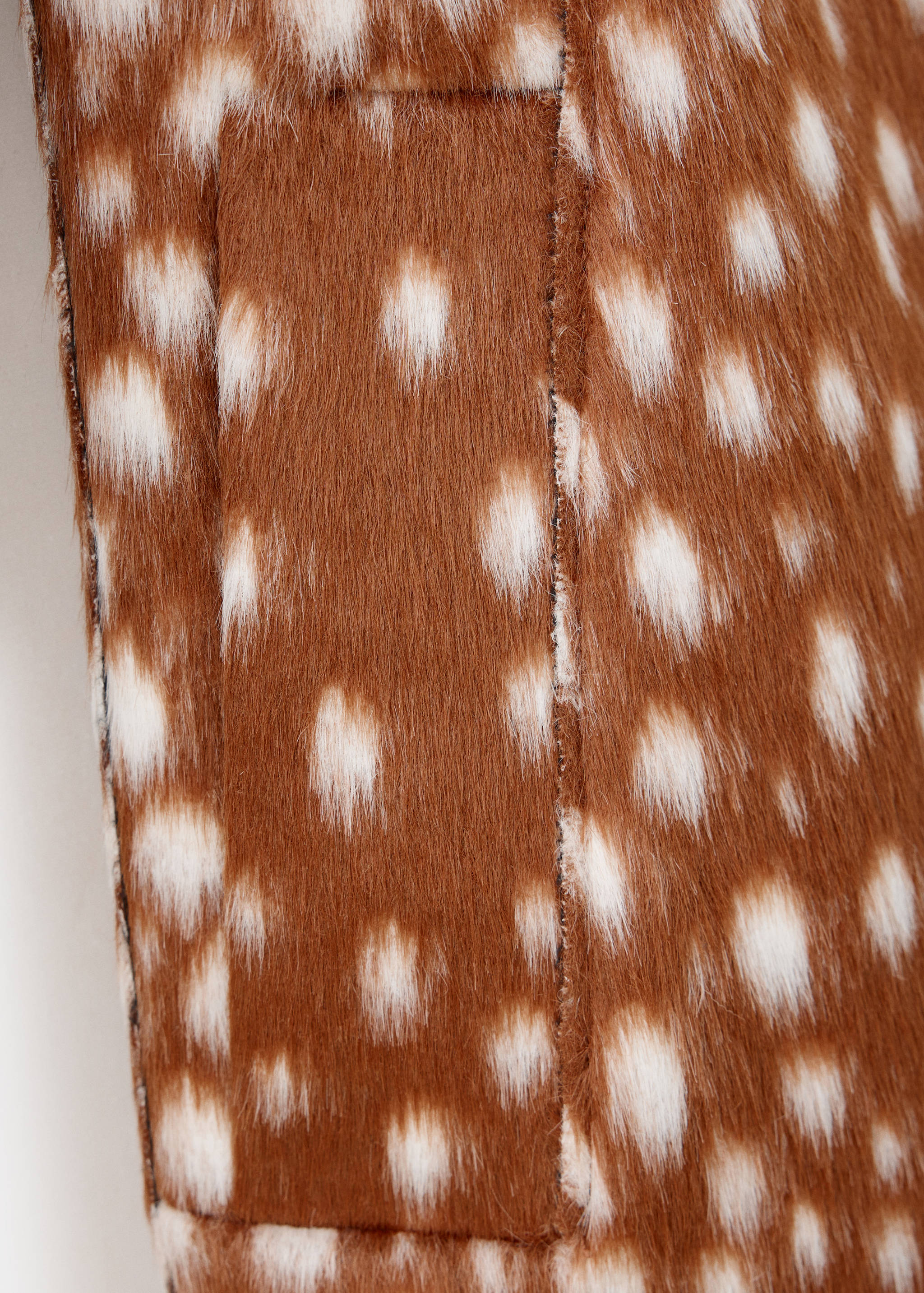 Langer Mantel mit Bambi-Felloptik - Detail des Artikels 0