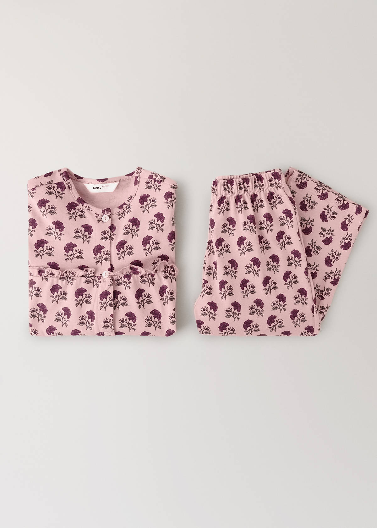 Floral-print pyjama set — Light/Pastel Purple
