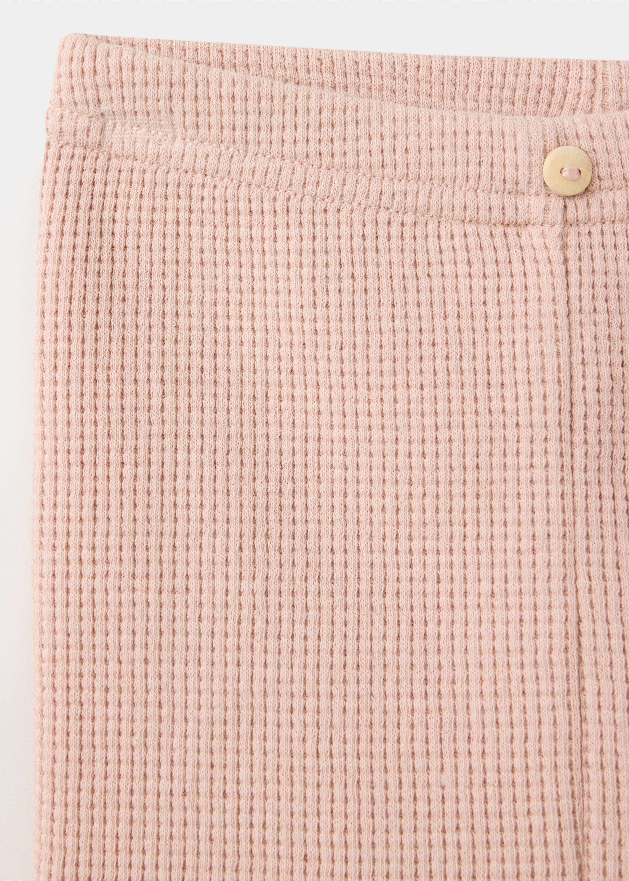 Ribbed leggings - Details of the article 8, Light Pink. Ref: 37057932-00.