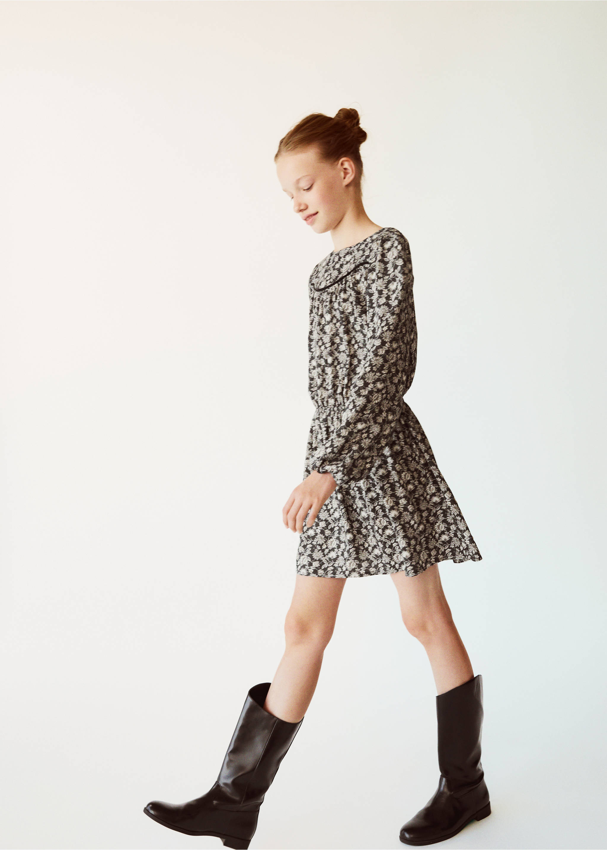 Floral print dress - General plane, Black. Ref: 37057936-00.