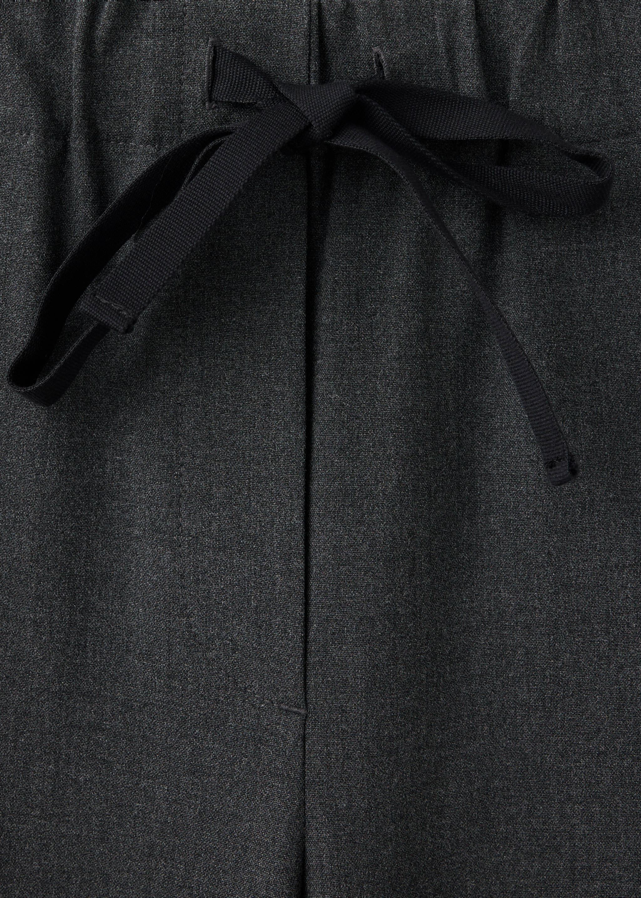 Drawstring straight trousers - Details of the article 0