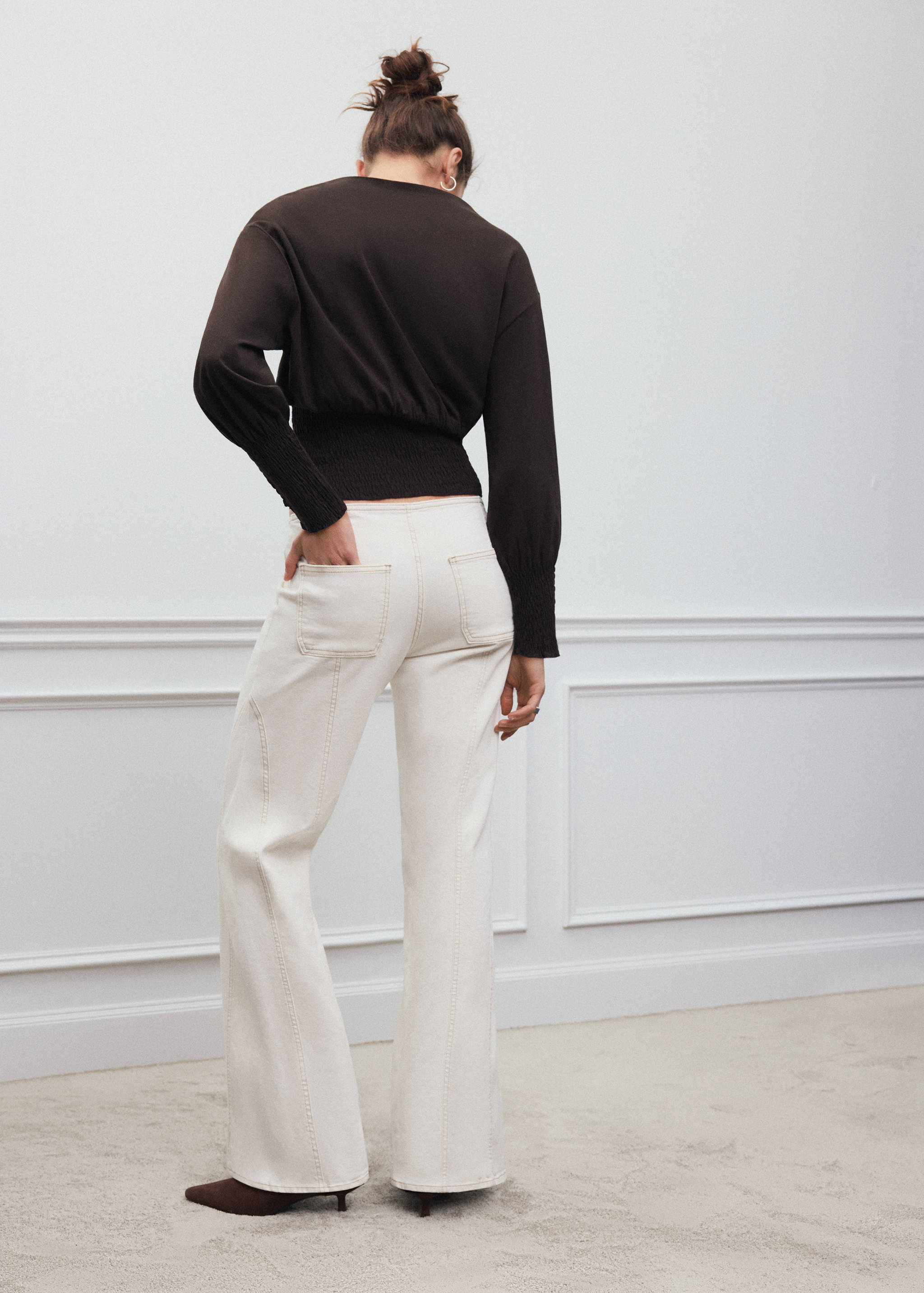 Jean taille basse coutures - Verso de l’article