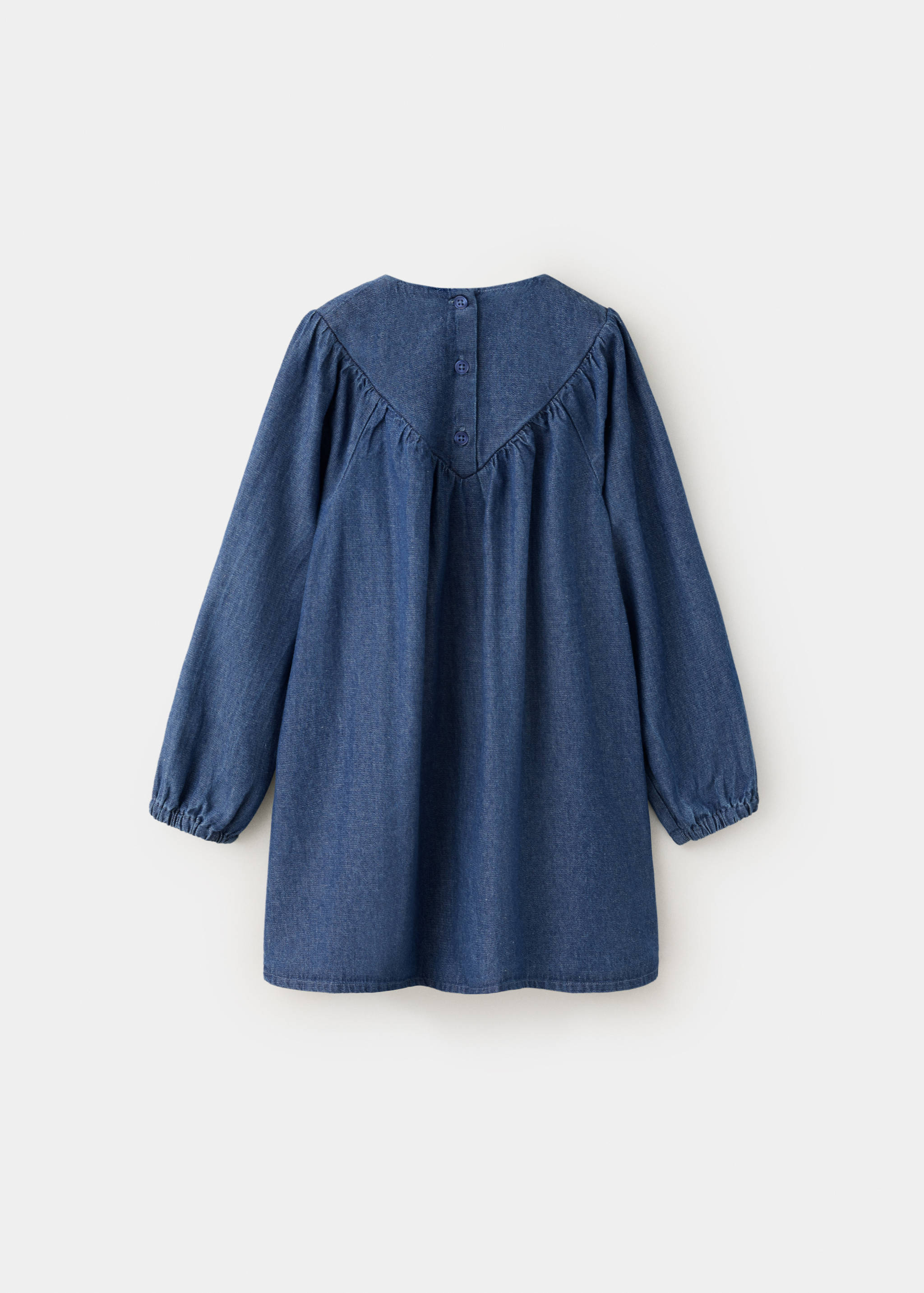 Robe en denim froncée - Verso de l’article