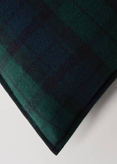 Tartan check cushion cover 40 x 60 cm — Blue 2