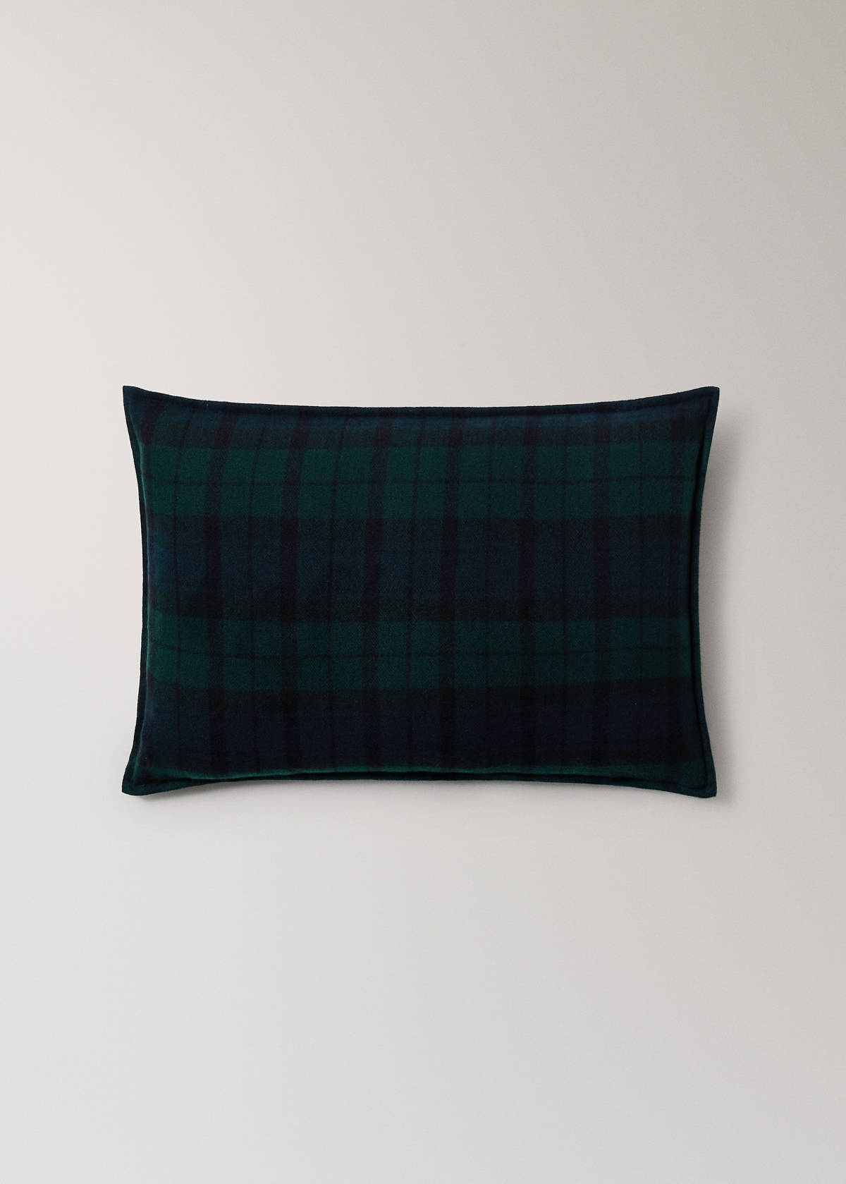 Tartan check cushion cover 40 x 60 cm — Blue