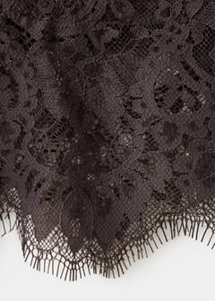 Triangular lace top — Brown 5