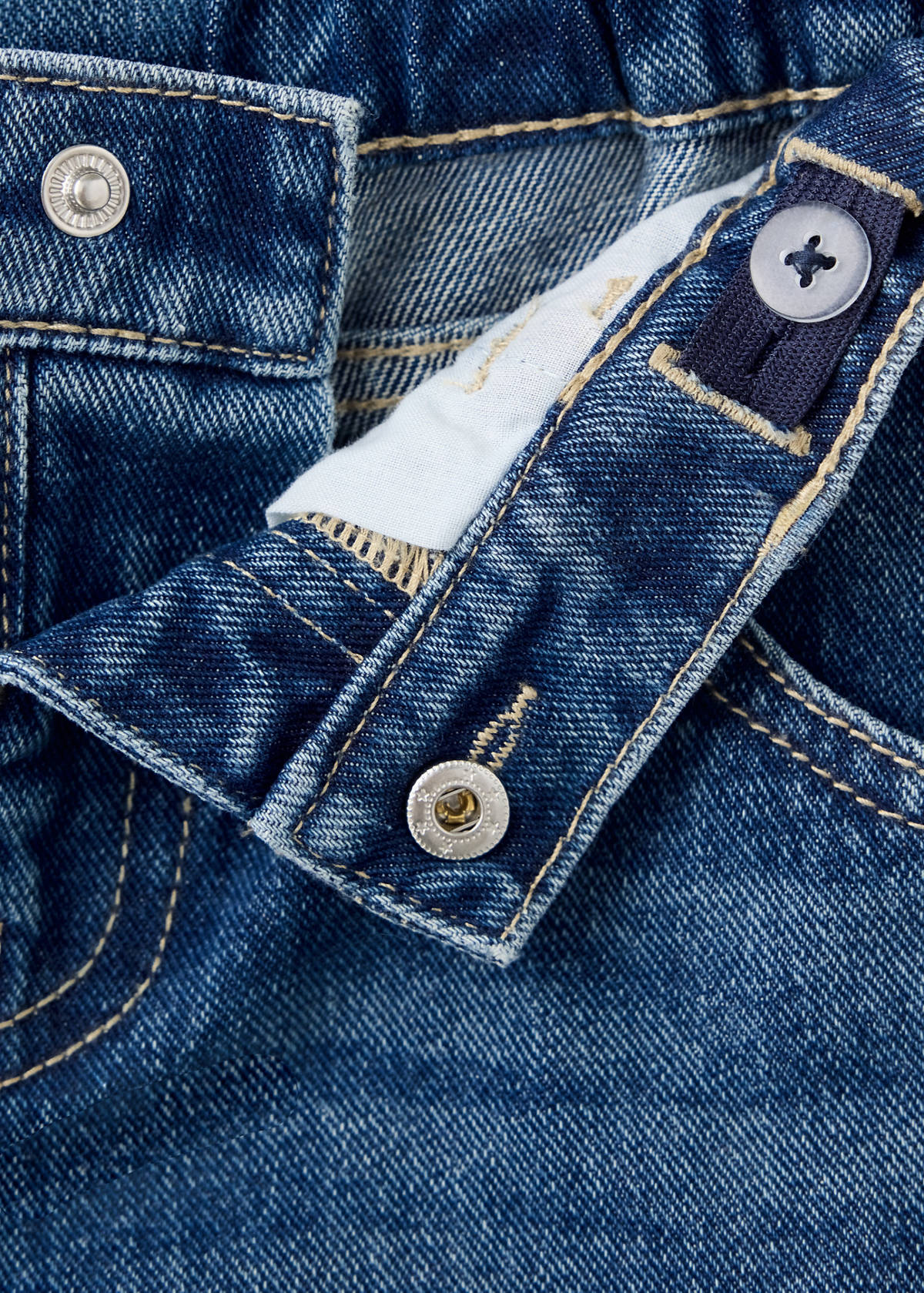Straight-leg cargo jeans — Dark Blue