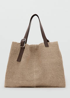Braided shopper bag — Beige 7