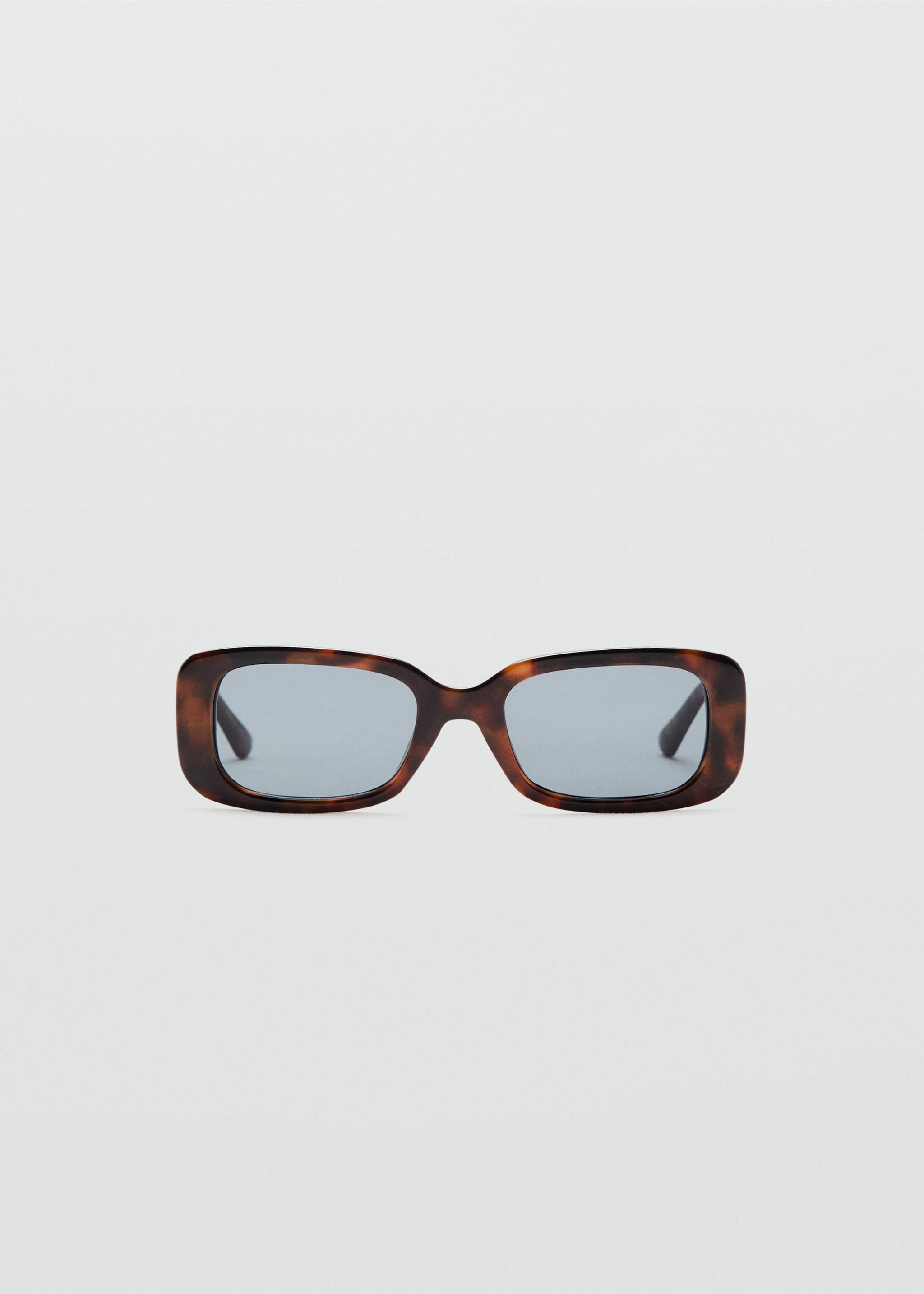 Rectangular-frame sunglasses - Article without model, Chocolate. Ref: 37061327-00.