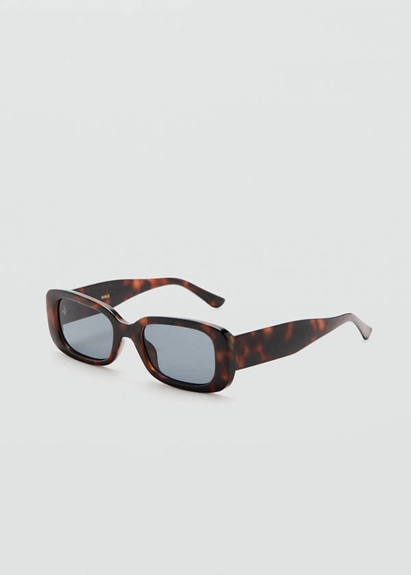 Rectangular-frame sunglasses — Chocolate
