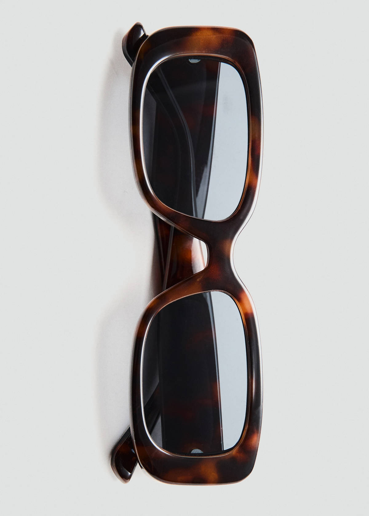 Rectangular-frame sunglasses — Chocolate