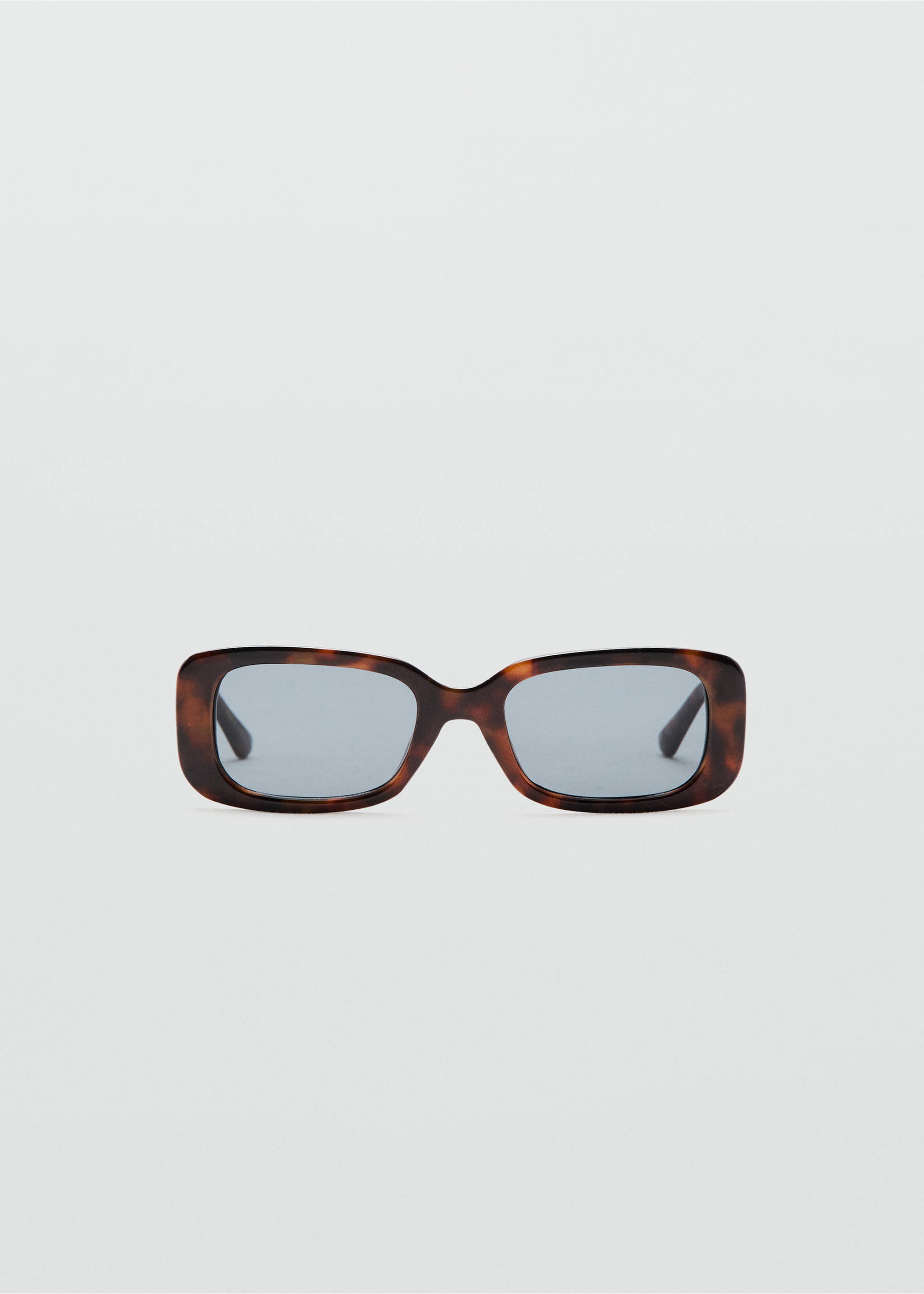 Rectangular-frame sunglasses - Article without model, Chocolate. Ref: 37061327-00.