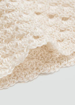 Crochet hat — Ecru 2