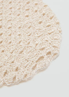 Crochet hat — Ecru 3
