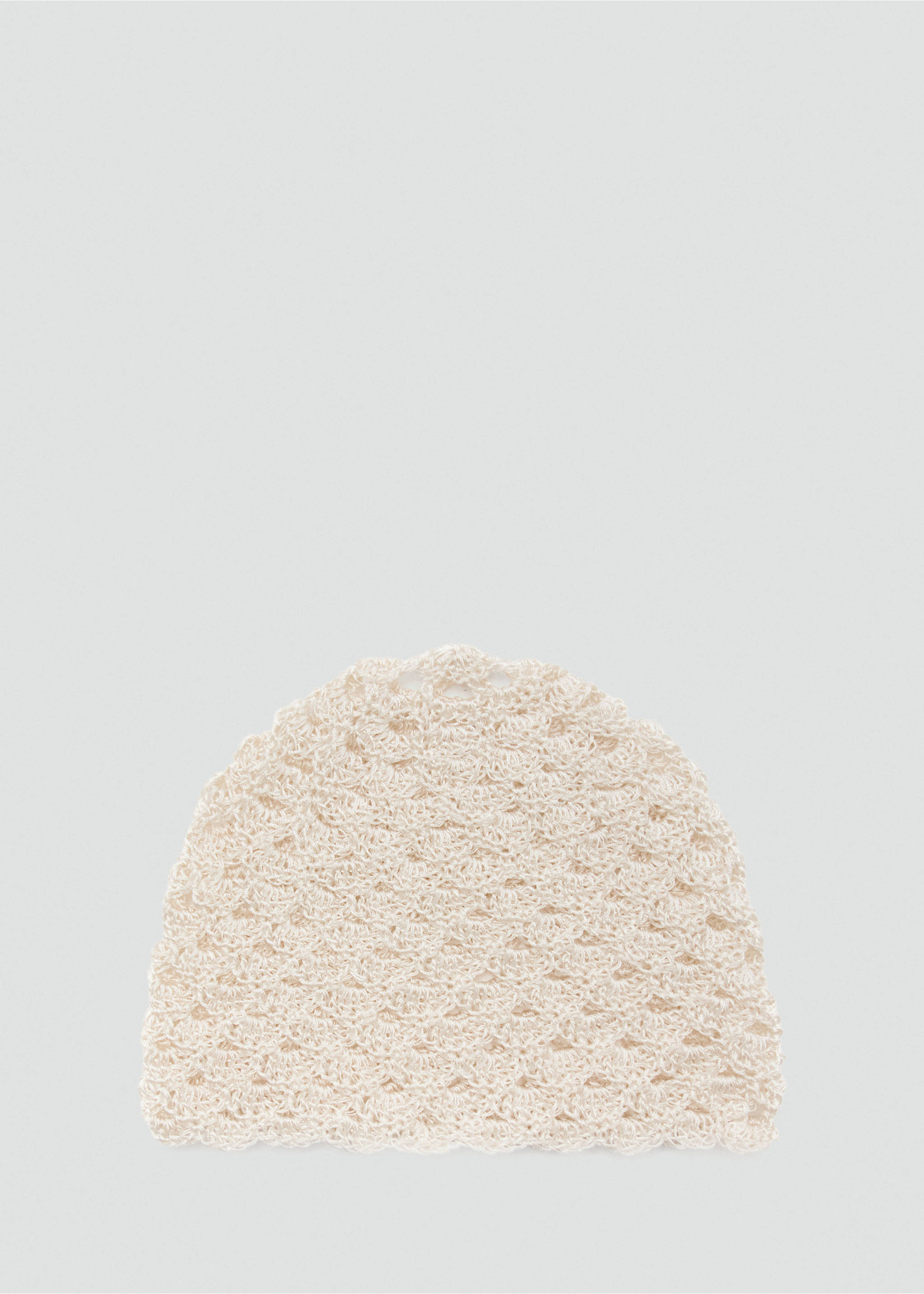 Crochet hat - Article without model, Ecru. Ref: 37061329-00.