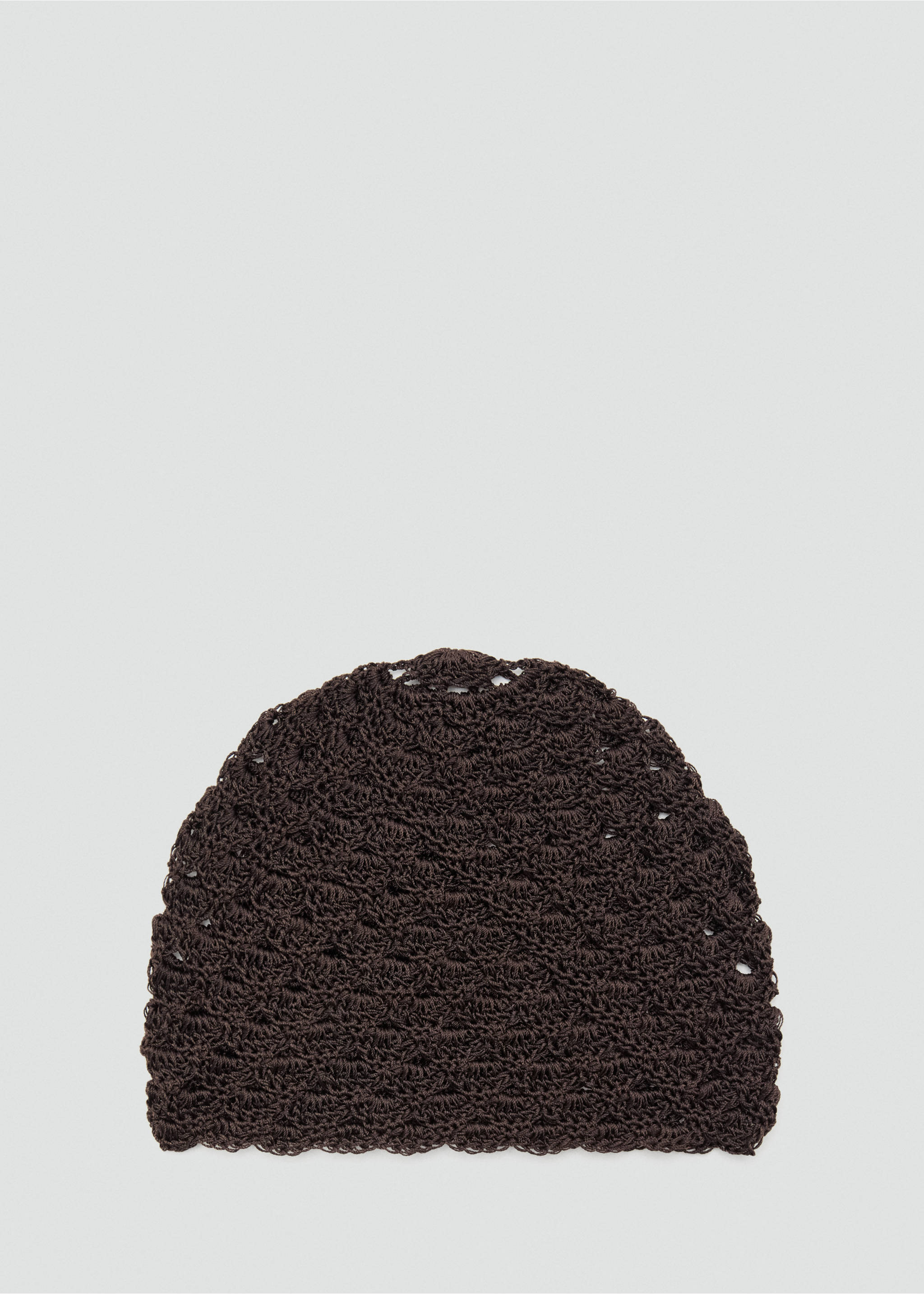 Crochet hat - Article without model, Chocolate. Ref: 37061329-00.