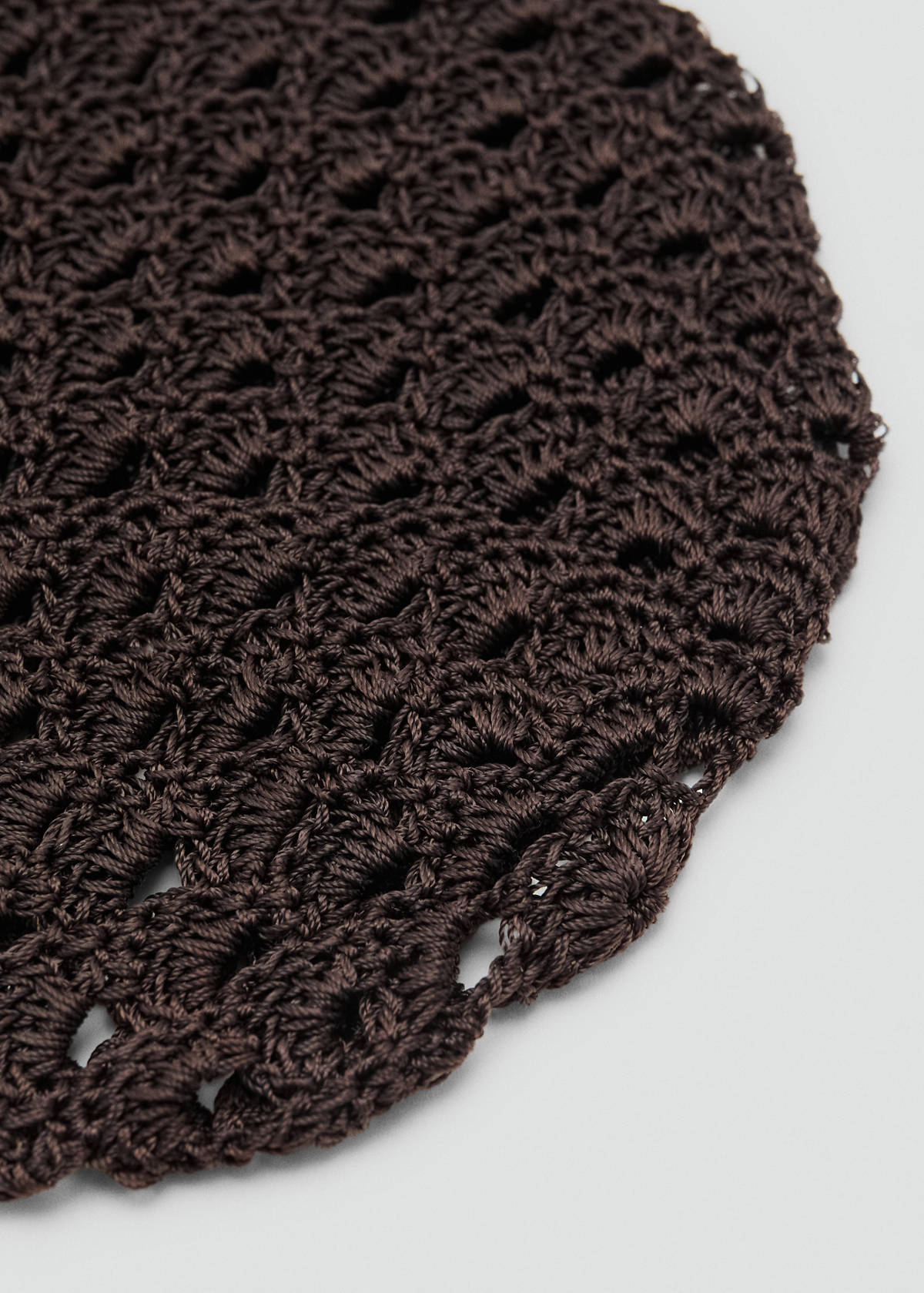 Crochet hat — Chocolate