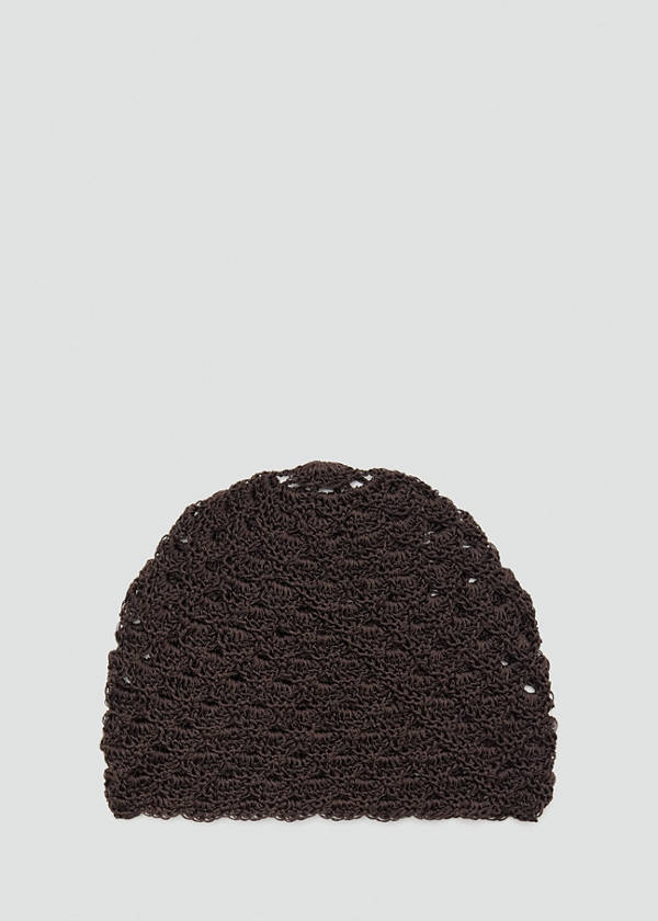 Crochet hat — Chocolate