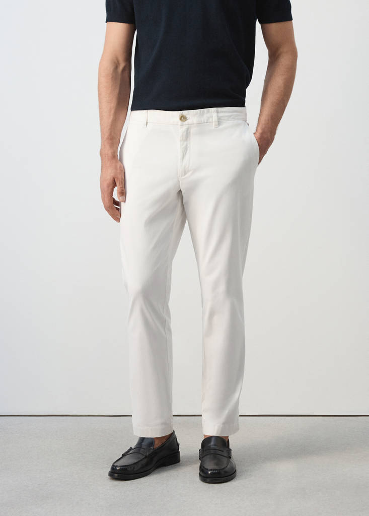 Prato cropped tapered chino trousers — Off White