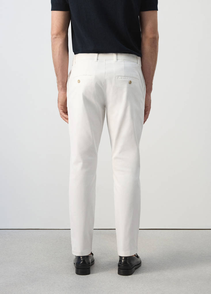 Prato cropped tapered chino trousers — Off White