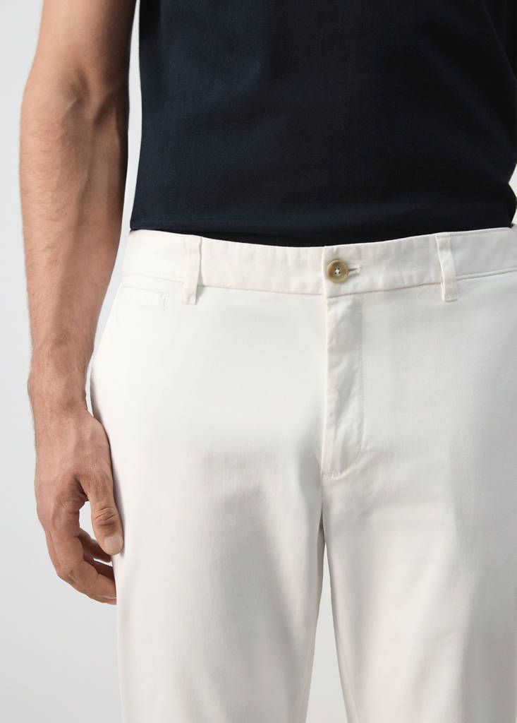Prato cropped tapered chino trousers — Off White