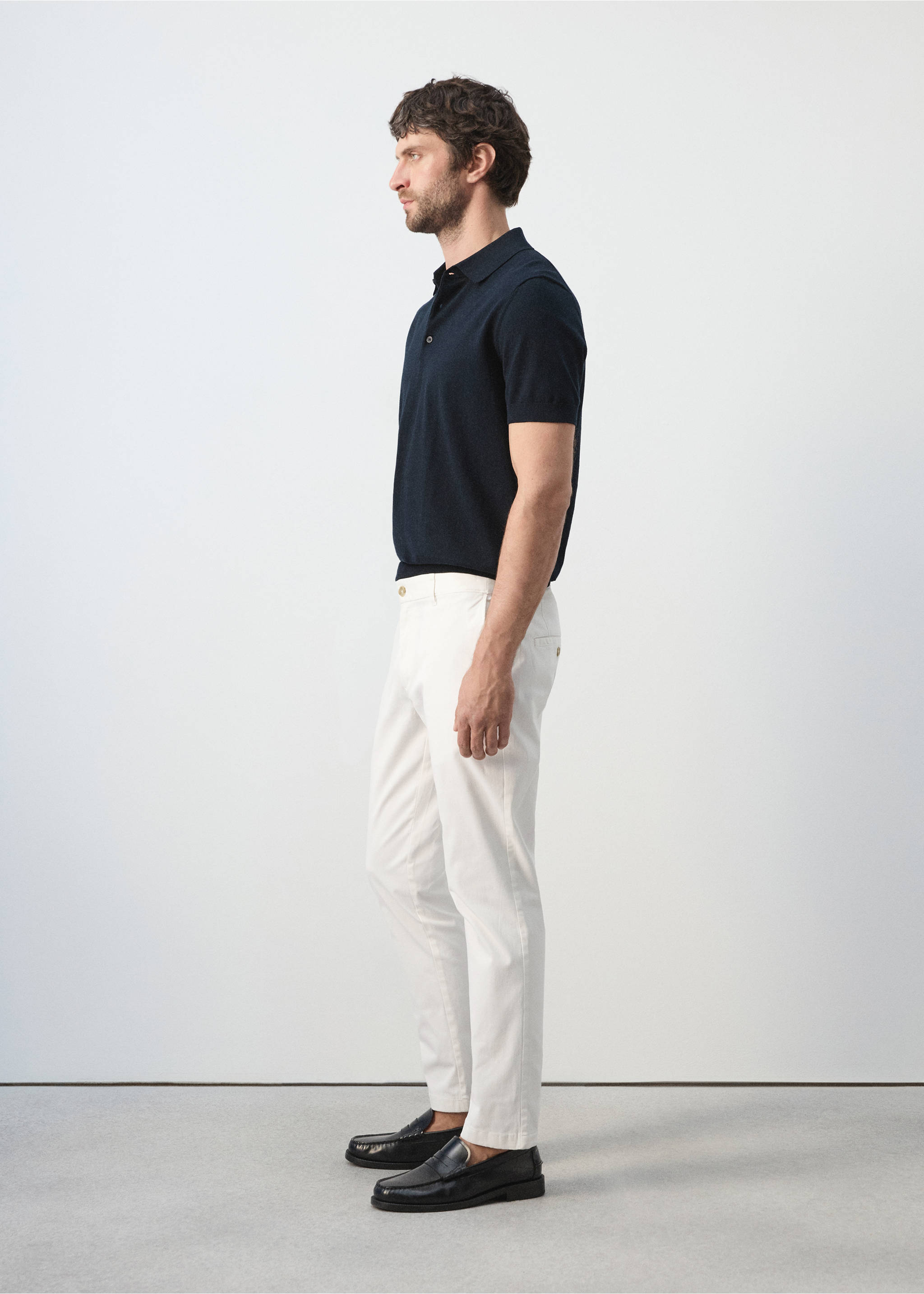 Prato cropped tapered chino trousers - Details of the article 2, Off White. Ref: 37061332-00.