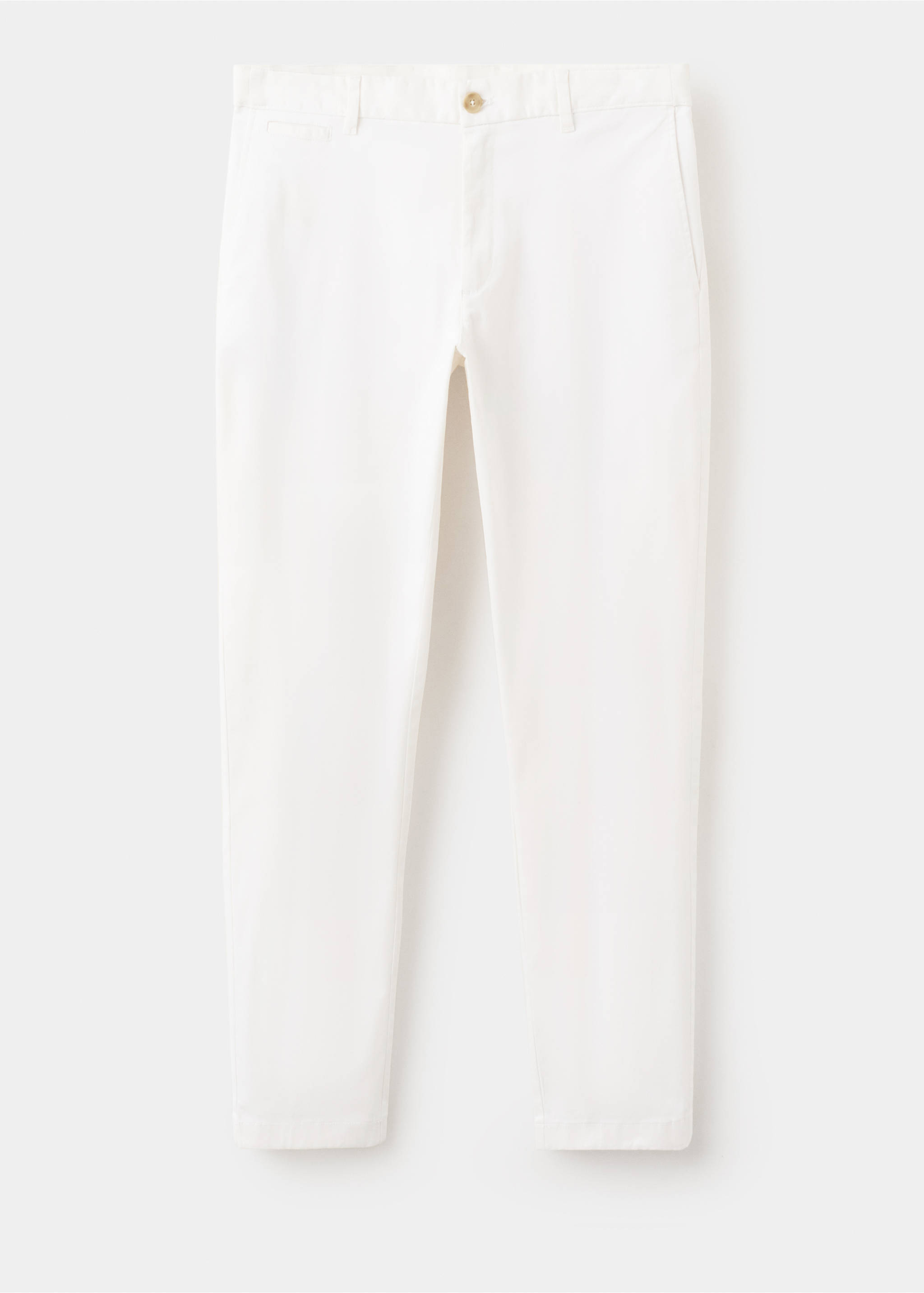Prato cropped tapered chino trousers - Article without model, Off White. Ref: 37061332-00.