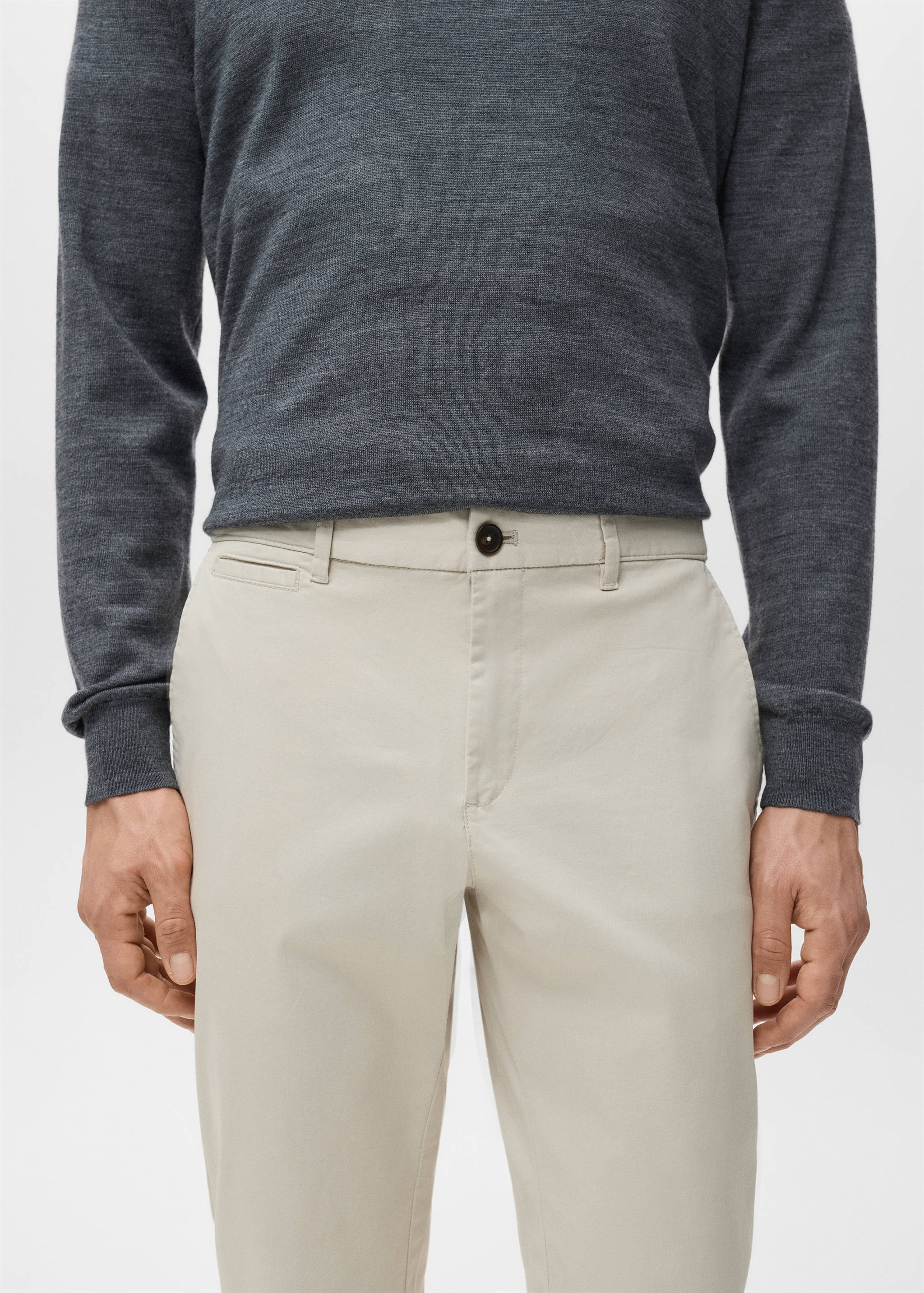 Tapered-Chinohose Prato in Cropped-Länge - Detail des Artikels 1