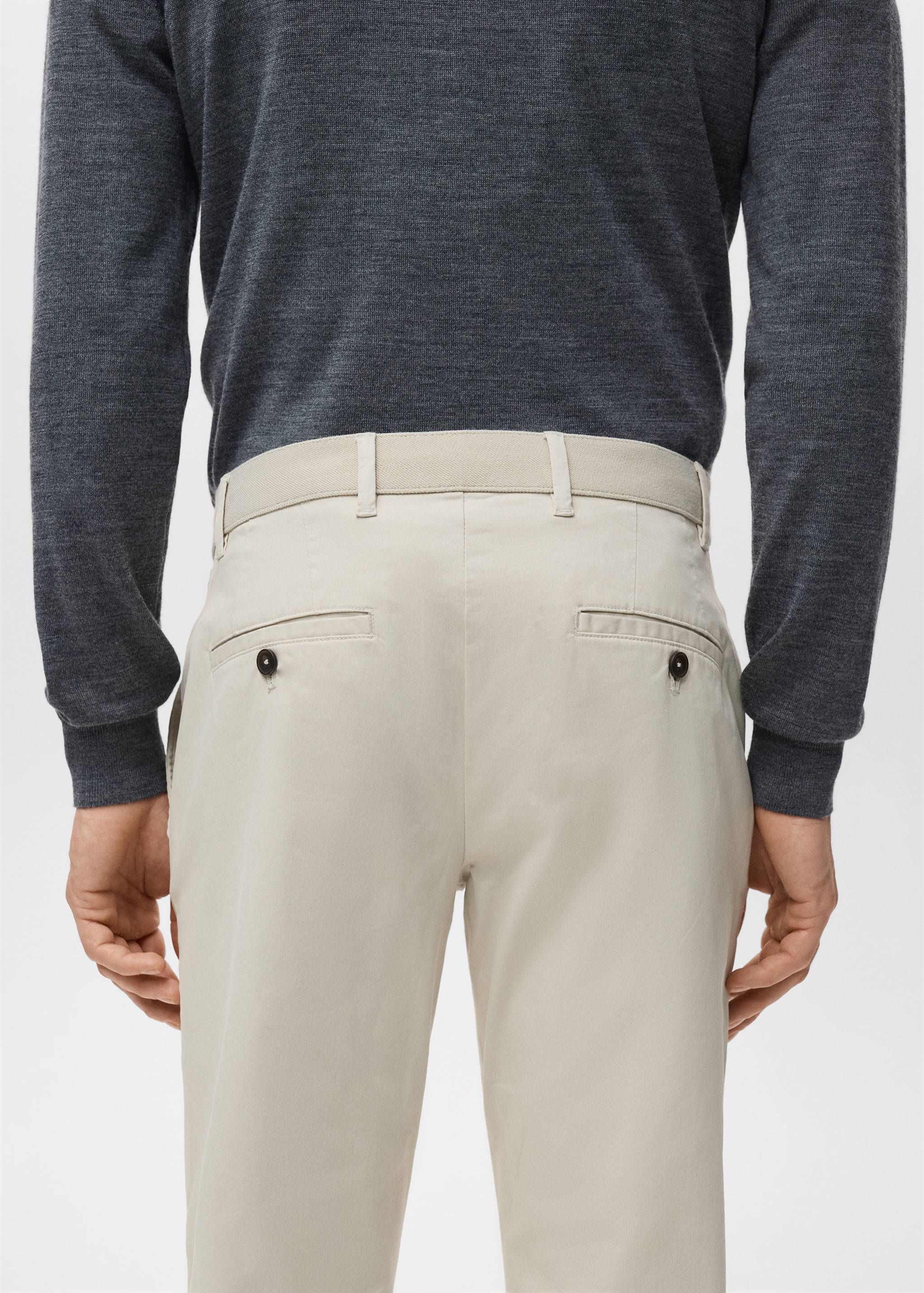Tapered-Chinohose Prato in Cropped-Länge - Detail des Artikels 3