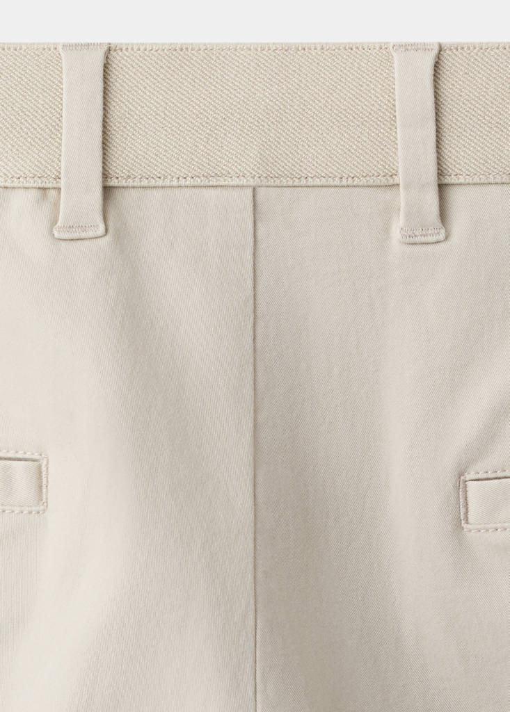 Prato cropped tapered chino trousers — Ecru