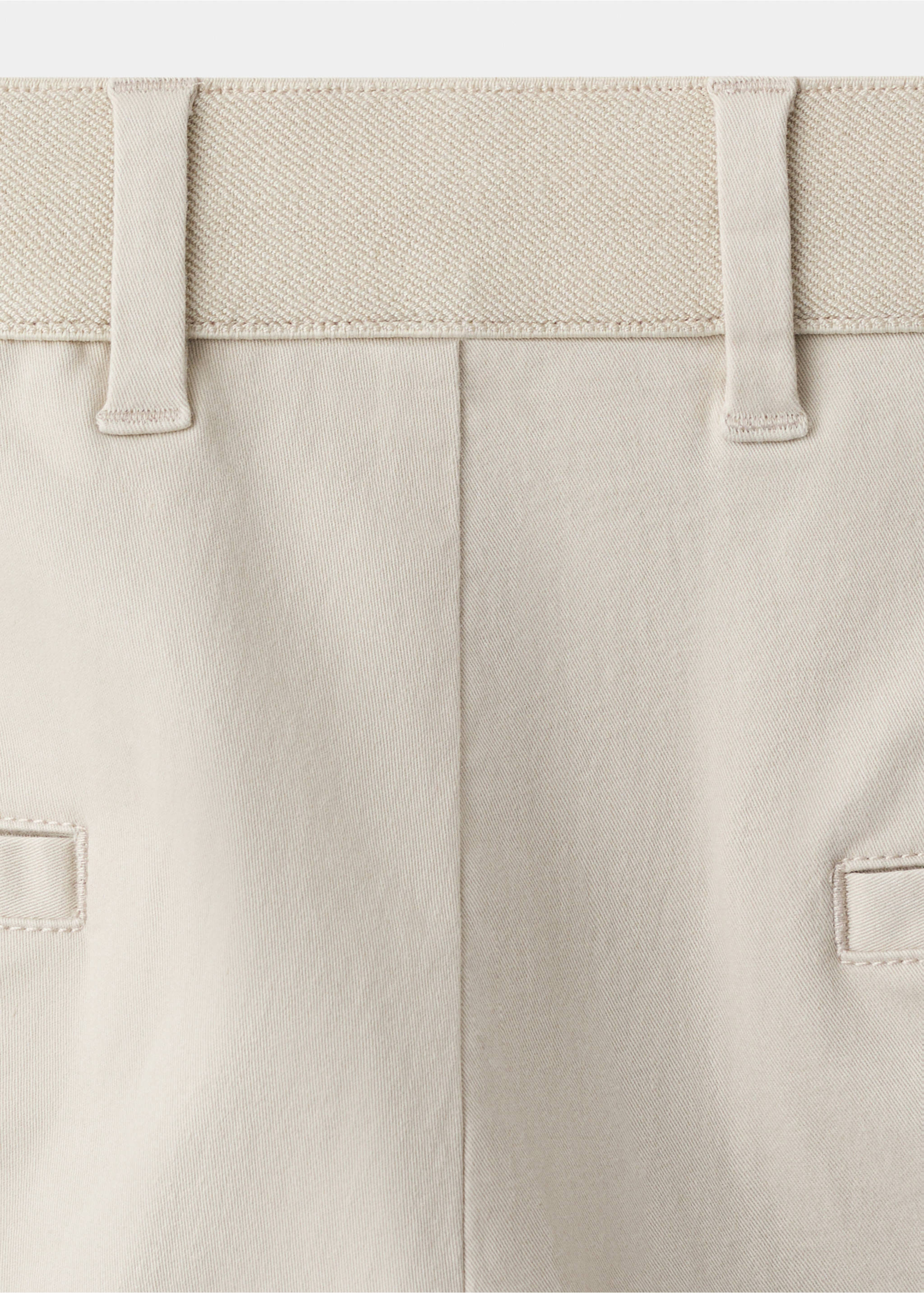 Prato cropped tapered chino trousers - Details of the article 0, Ecru. Ref: 37061332-00.
